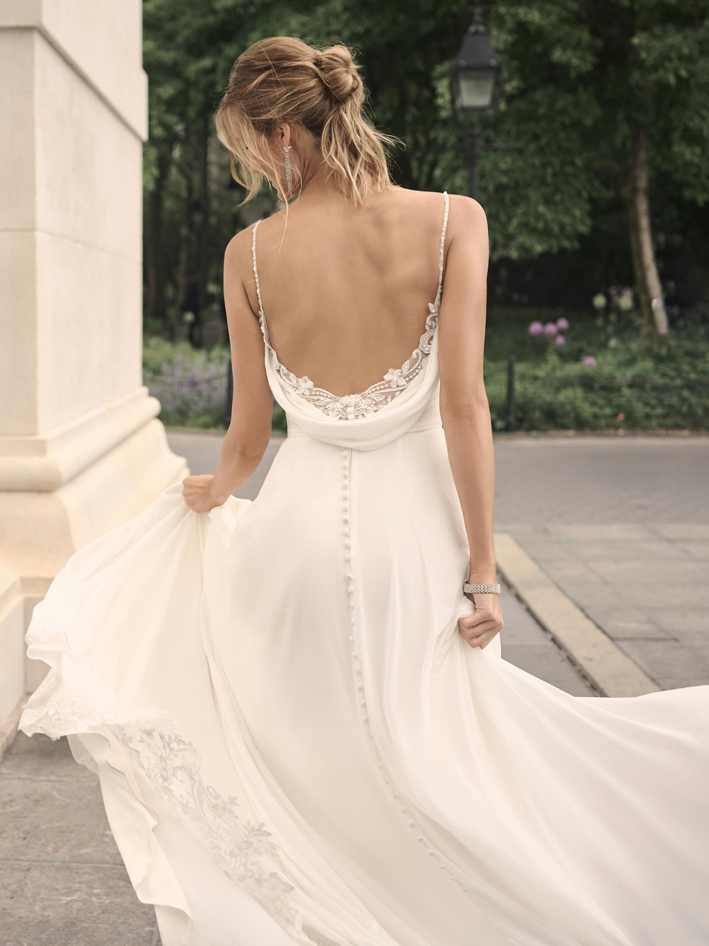 low backless wedding dress